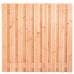 Hout-betonschutting wit/grijs i.c.m. douglas 19-planks tuinscherm